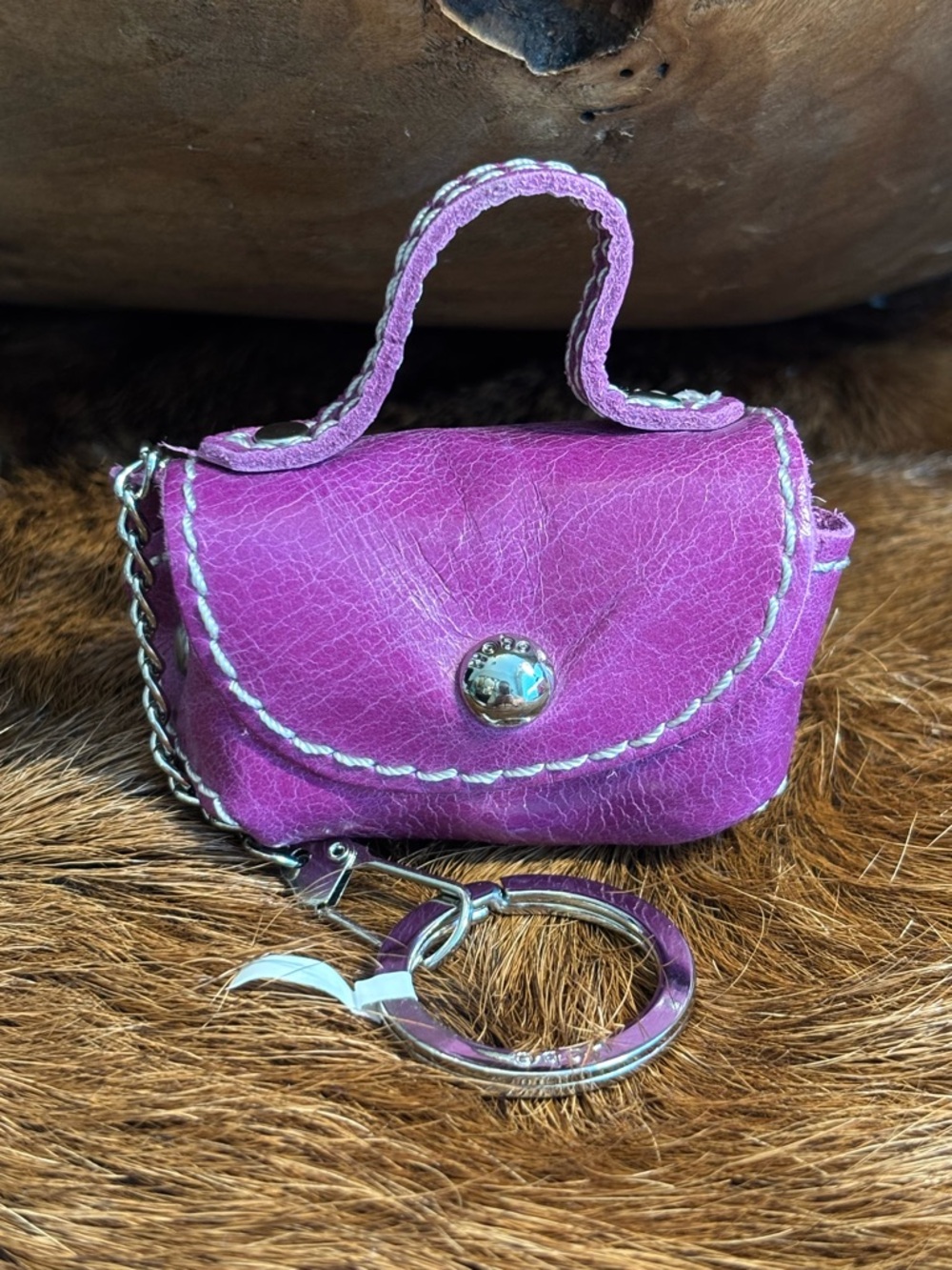 Hobo NWT Keychain Pouch (airpod) in Purple Eggplant